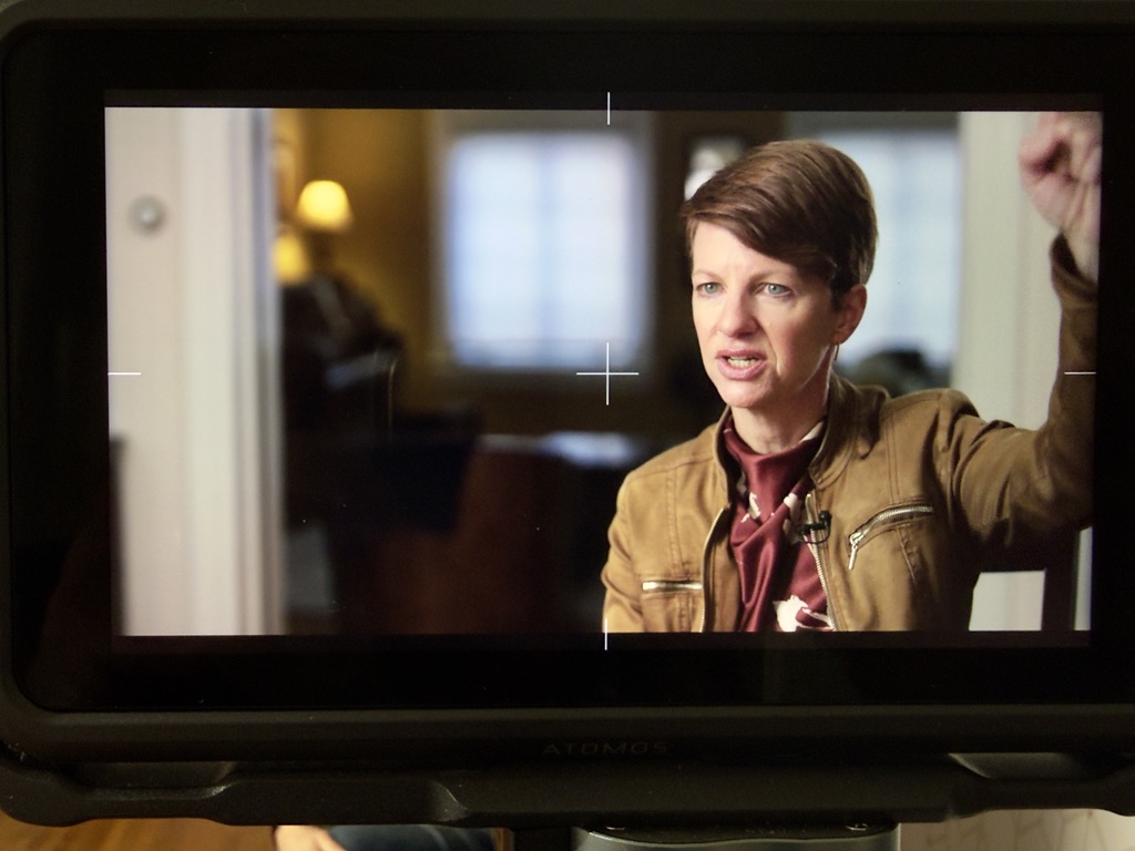 Photo fo Amanda Ripley being interviewed